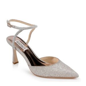 New Badgley Mischka Kamilah Heels Champagne Sz 8